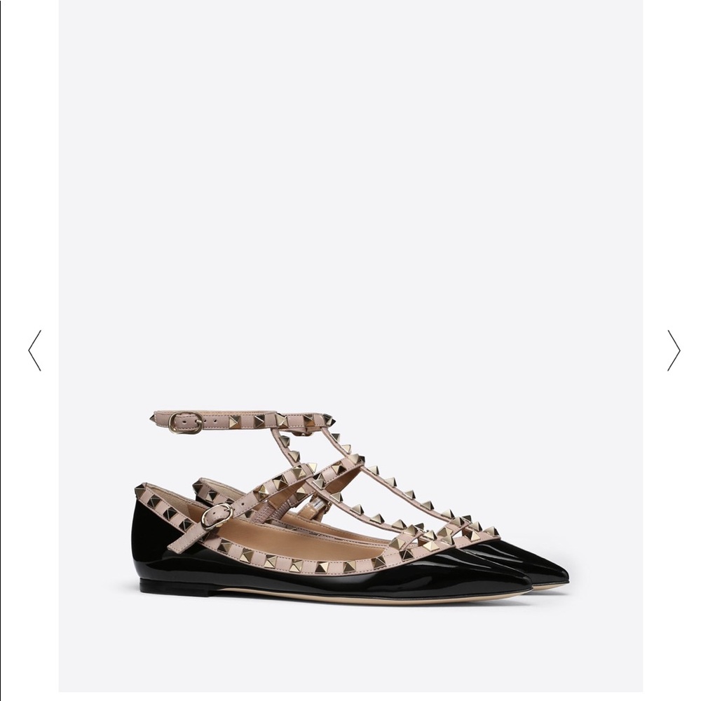 Valentino Rockstud Ballerina Flats